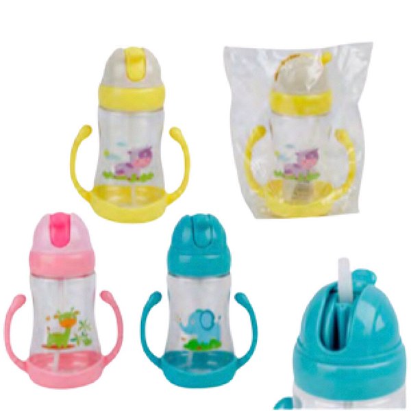 Copo Infantil Com Alça E Canudo Retrátil 450ml - COP-87