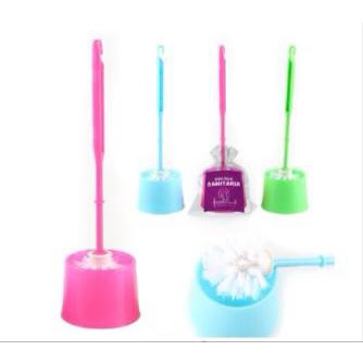 Escova Sanitária para Banheiro e Vaso Sanitário em Plástico com Suporte 8x32x9cm  ES-02