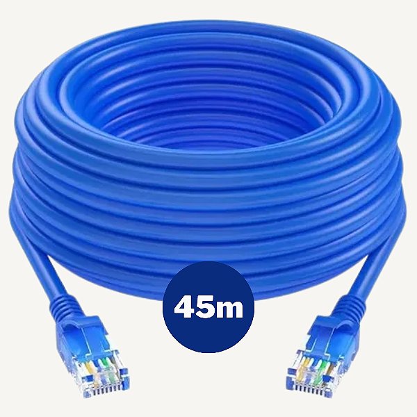 Cabo de Rede Patch Cord Cat 5 - RJ-45 -45 Metros - DS Tools