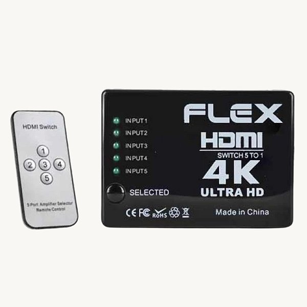 HUB SWITCH HDMI 4K-UKTRA HD 5X1 FX-HUB-4K X-CELL