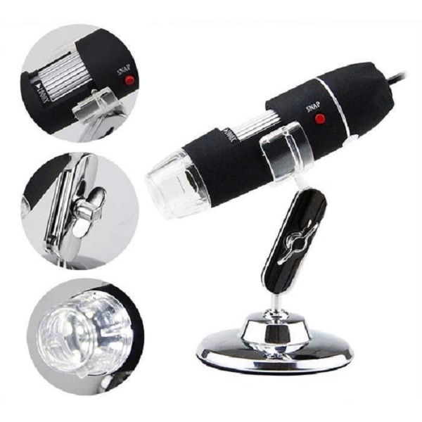Microscópio Profissional Digital USB - Zoom 1000x Câmera 2mp