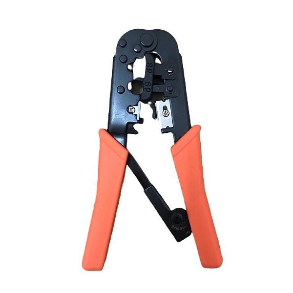 Alicate para Crimpar RJ11 RJ12 com Catraca - DS TOOLS