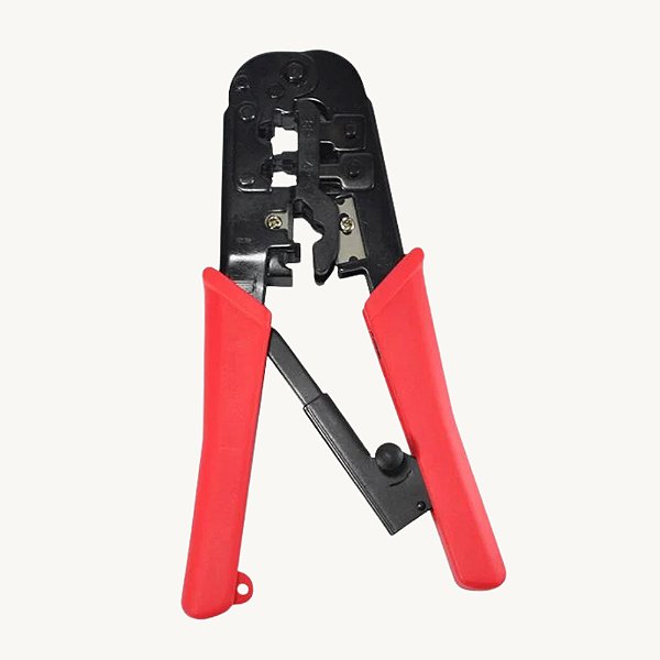 Alicate para Crimpar RJ11 RJ12 com Catraca - DS TOOLS