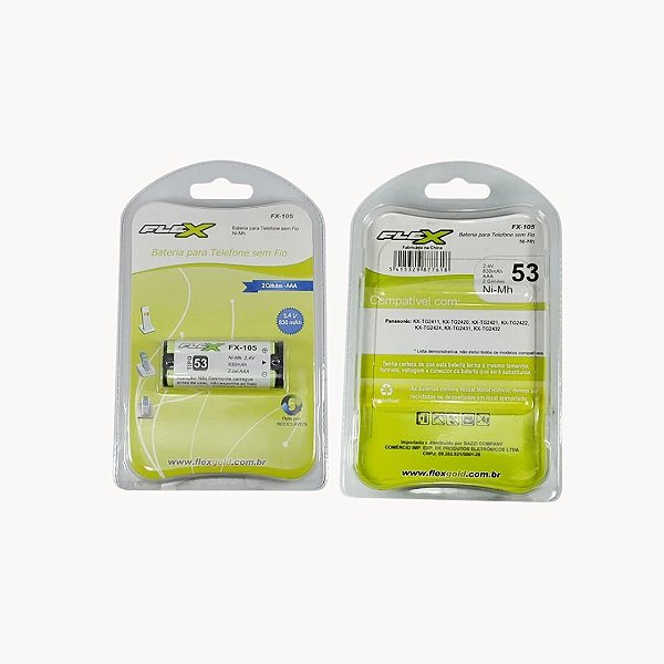 BATERIA PARA TELEFONE SEM FIO - FX-105-MARCA X-CELL-DS TOOLS