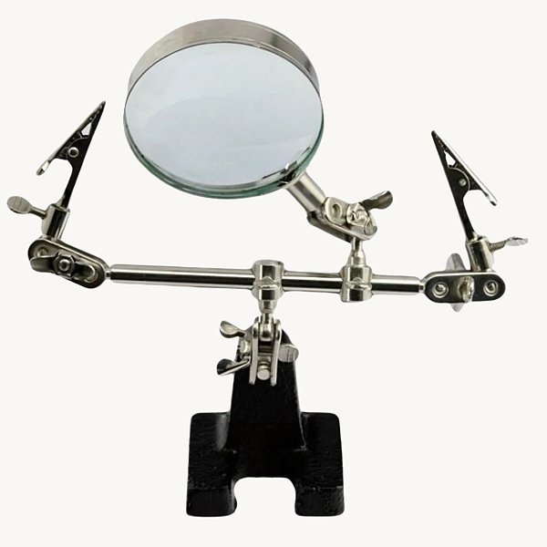 Lupa com Suporte e Pinça DS 10D