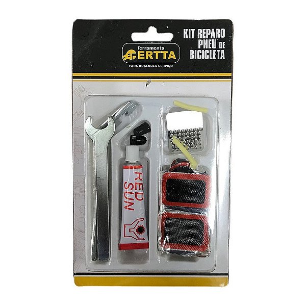 KRB-01 - KIT DE REPAROS REMENDO PARA PNEU DE BICICLETA 12 peças  - Ótima qualidade, excelente preço