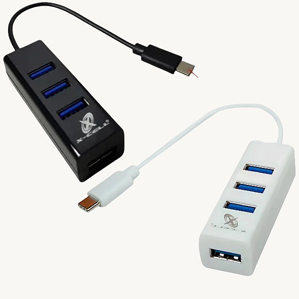 Hub Adaptador USB 3.0A 4 Portas Tipo C   XC- HUB-10  X-CELL