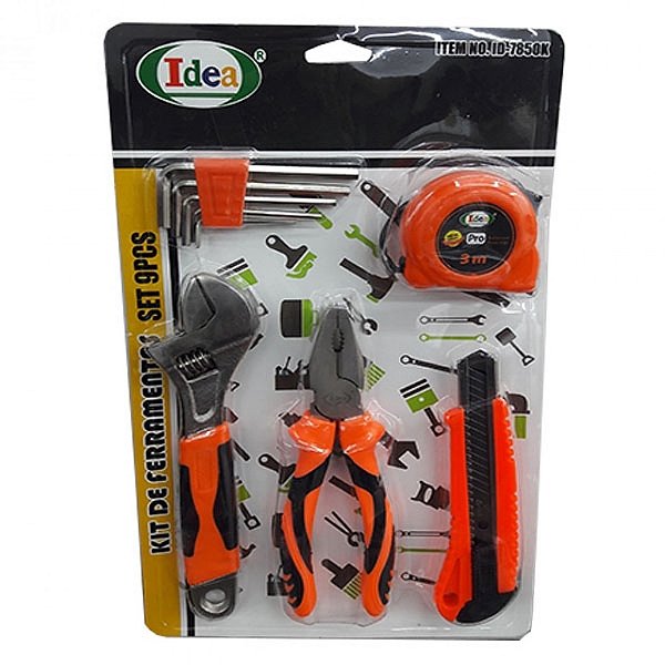 Kit de Ferramentas 9 Peças 00ID-7850k