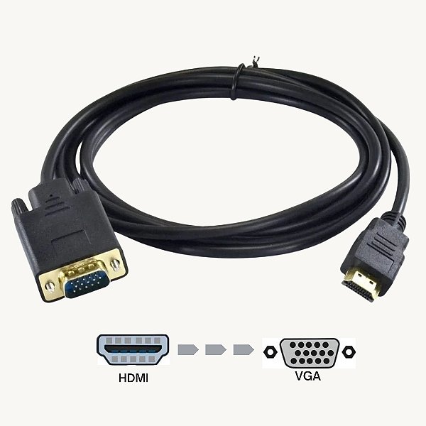 Cabo HDMI para VGA