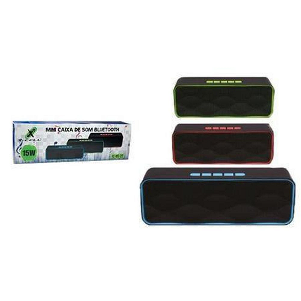 Mini Caixa de Som Bluetooth 15W + Cabo USB - XC-MS-23
