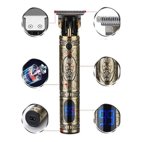 Máquina de Cortar Cabelo Aparador Profissional Recarregável com USB  - MAG-012