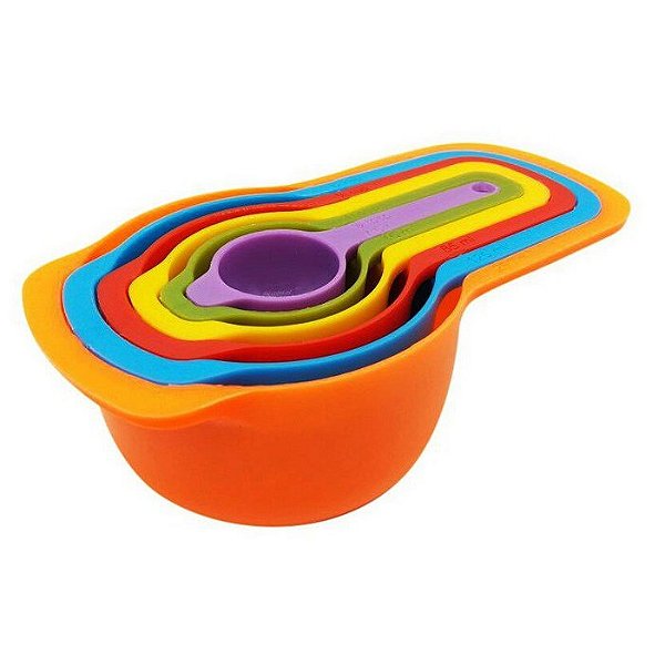 Colheres Medidoras - 6 Peças Medida Bolo Cozinha Confeitaria e etc MDD-01