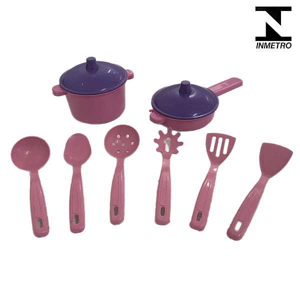 Brinquedo Infantil Cozinha Panelinhas e Utensílios 10 Peças - 3110