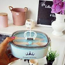 Marmirta/Lancheira Super Fofa Crown Glory  com 2 Talhares - 5030