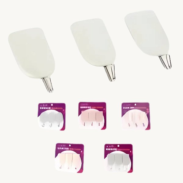 Gancho Multiuso de Plástico e Metal 7x3cm Disponível em Várias Cores  GAN-99