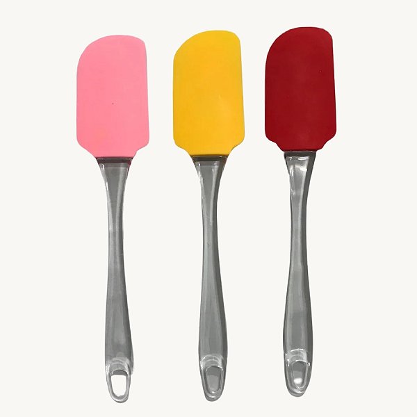 Espátula de Silicone/Plástico com Cabo Reto para Raspar Manteiga/Bolo - PD-01-5