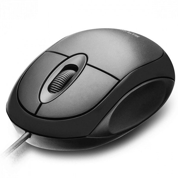Mouse Classic Box Óptico Full Black Multilaser com Fio - M0312