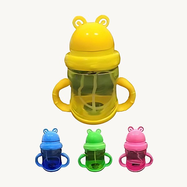Copo Baby Com Tampa E Canudo + Alça De Plástico Colors 200ml - Ótima Qualidade, Excelente Preço COP-69
