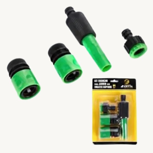 Kit Conjunto Bocal Para Mangueira com 4 Peças Jardinagem - PMA-12