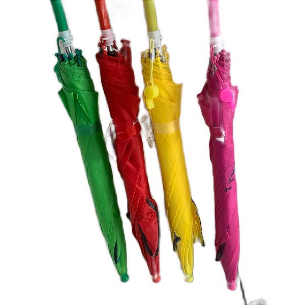 Guarda Chuva Sombrinha Infantil Com Orelhinha E Apito Diversas Cores - RJS01717