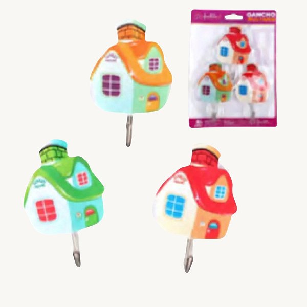 Ganchos Decorativos Autoadesivos Multiusos 5x8cm - GAN-77
