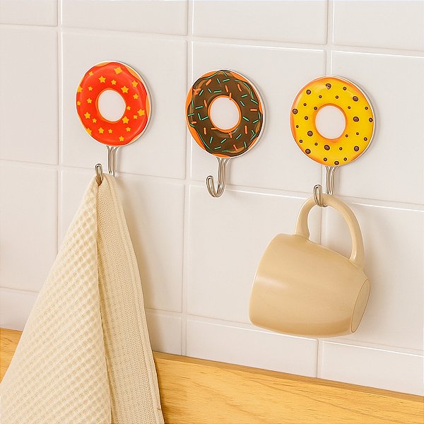 Ganchos Decorativos Autoadesivos 5x7cm Capacidade de 2,5 KG - GAN-48