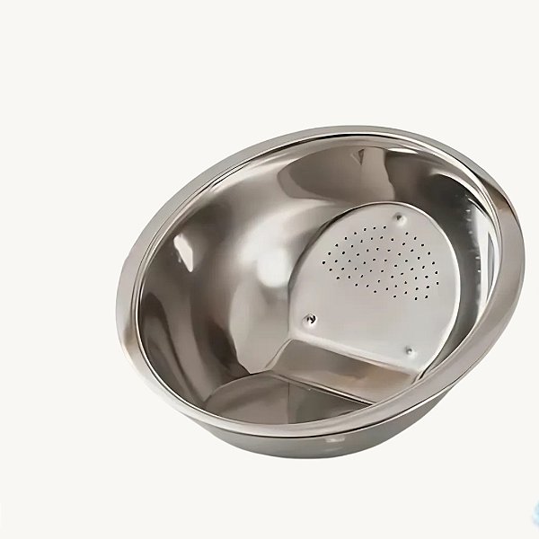 Escorredor de Arroz em Aço Inox 25x30cm - MX-3020