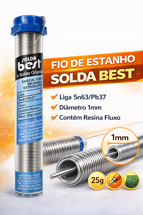 Solda em Tubo Best 63x37 1,0mm