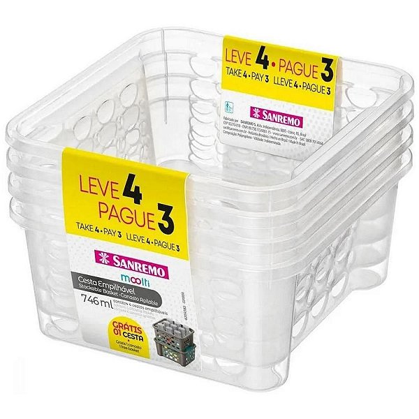 Cesta Organizadora Empilhável - SR884