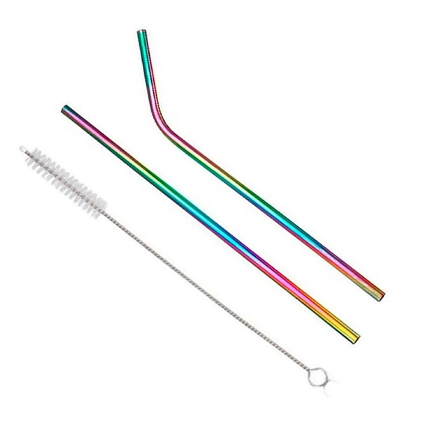 Canudos de Inox 3 Peças- AG9044