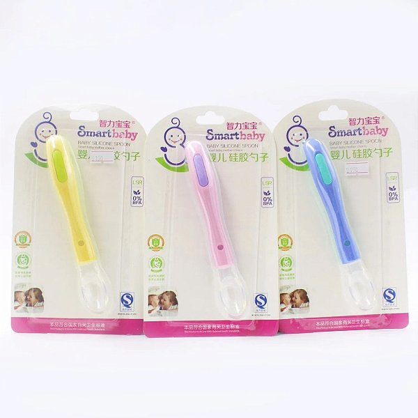 Colher Infantil De Silicone 16cm - AG9288