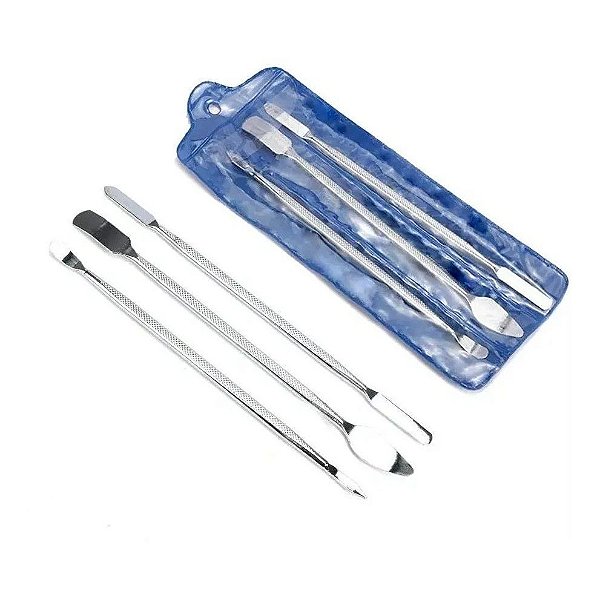 Kit 3 em 1 Espátulas Inox Multiuso Para Celular