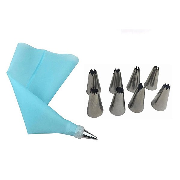 Kit Confeiteiro com 7 Bicos - AG1068