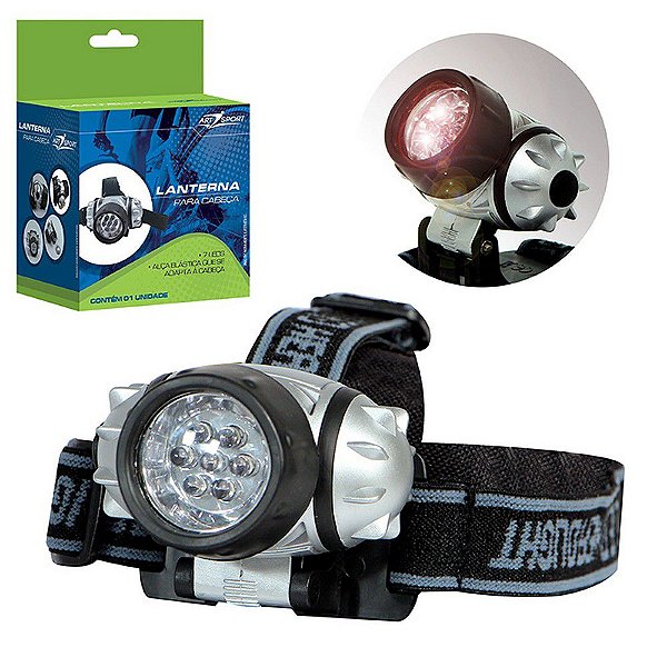 Lanterna para Cabeça Led Pesca Camping com Alça - BS1188