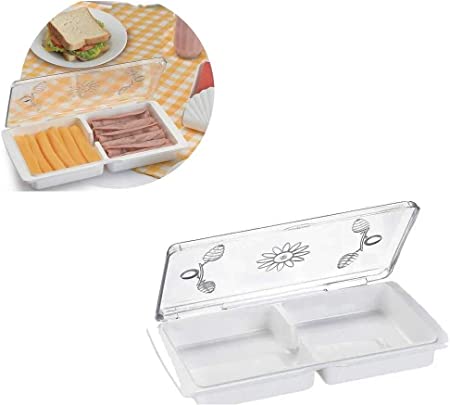 Porta Frios Plástico com Tampa e Divisória Keita - FR01