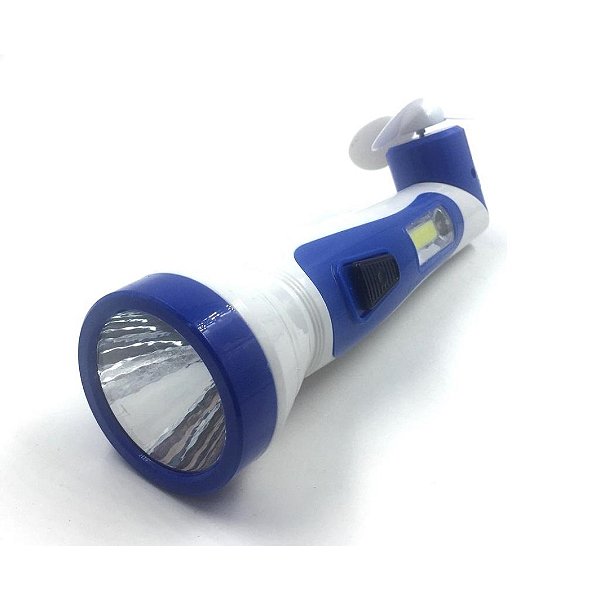 Lanterna com Mini Ventilador Recarregável - AG8671