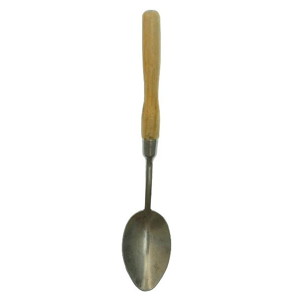 Colher De Metal Com Cabo De Madeira 28cm - Phael