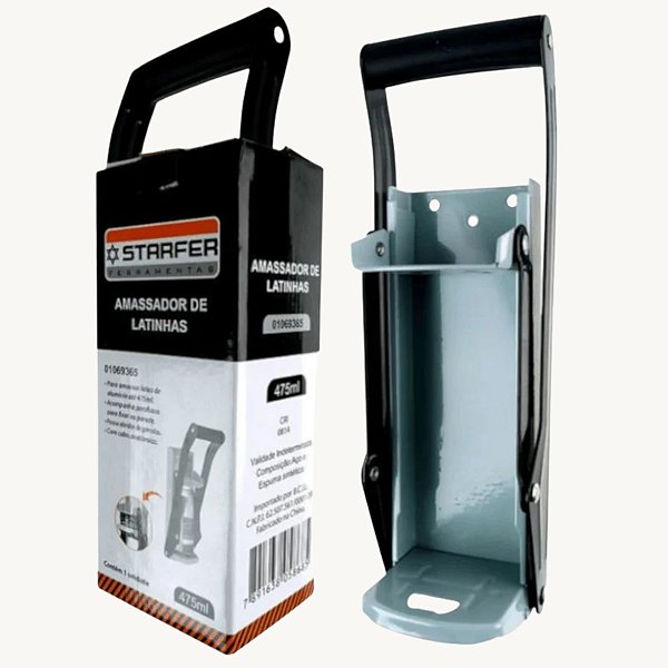 Amassador E Abridor De Latas De Parede 475ml - Starfer