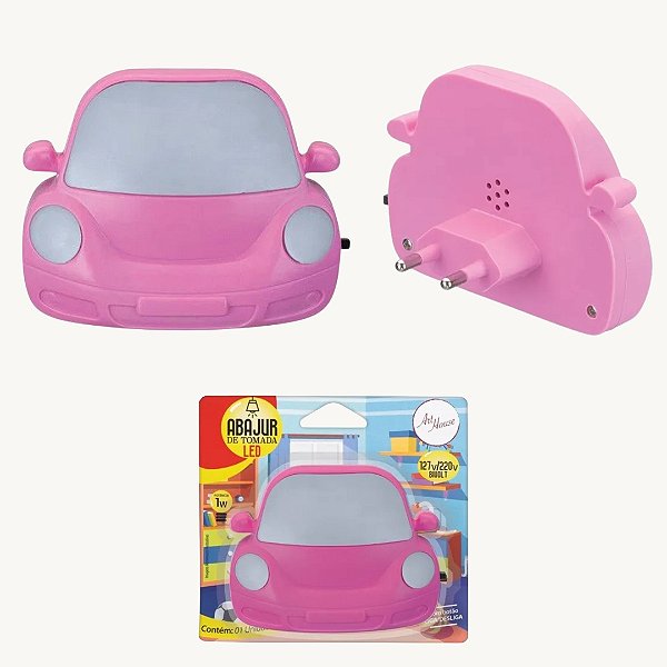 Mini Abajur de Tomada Infantil de Carro - AG8174