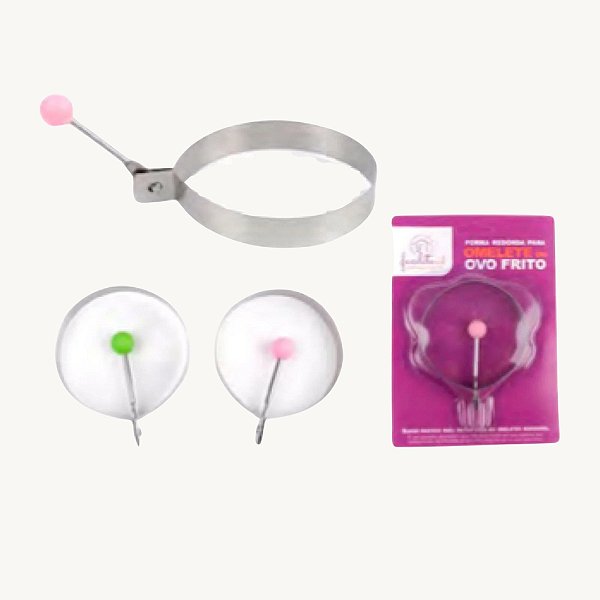 Forma Redonda de Metal para Fritar Ovo - 5826-1
