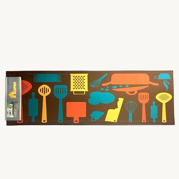 Tapete De Cozinha Poliéster 120x40cm - HM9525