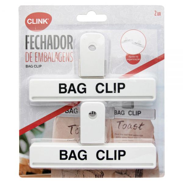 Clip Para Fechar Embalagens 2 Pçs 15,5cm - CK4636