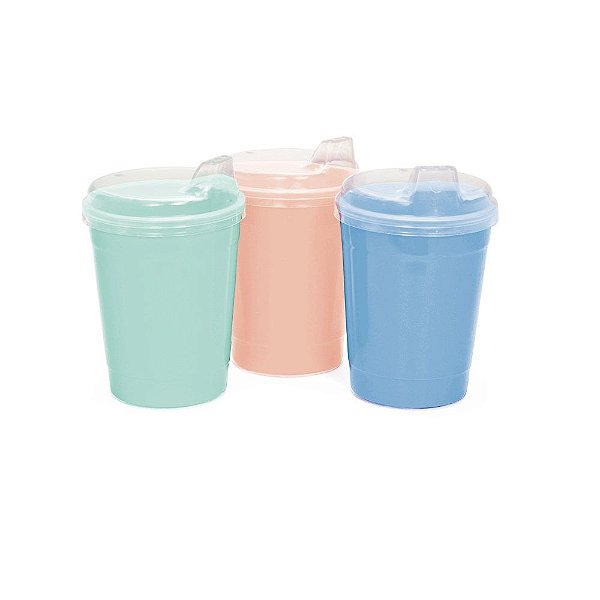 Copo Infantil com Tampa ErcaPlast 400ml - 1071
