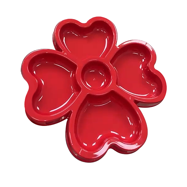 Petisqueira Trevo Plástico 5 Divisórias - PQ01P