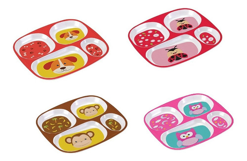Prato Infantil Melamina com Divisórias - IZ2454/IZ2453