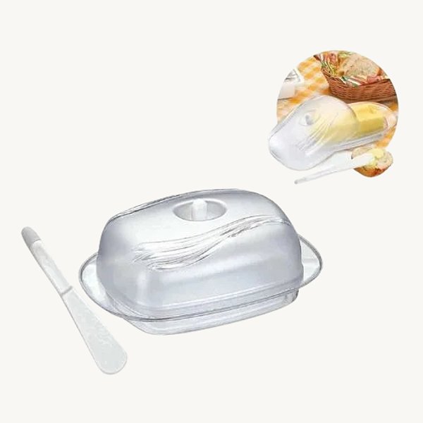 Manteigueira de Acrílico e Espátula - Keita - MA01