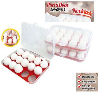 Organizador Porta Ovos 15 Cavidades - Keita - OVO15