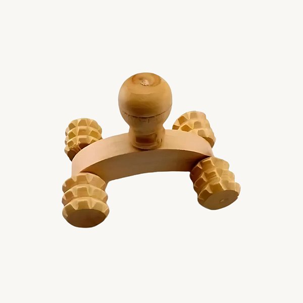 Massageador Manual Carrinho de Madeira - DT1173