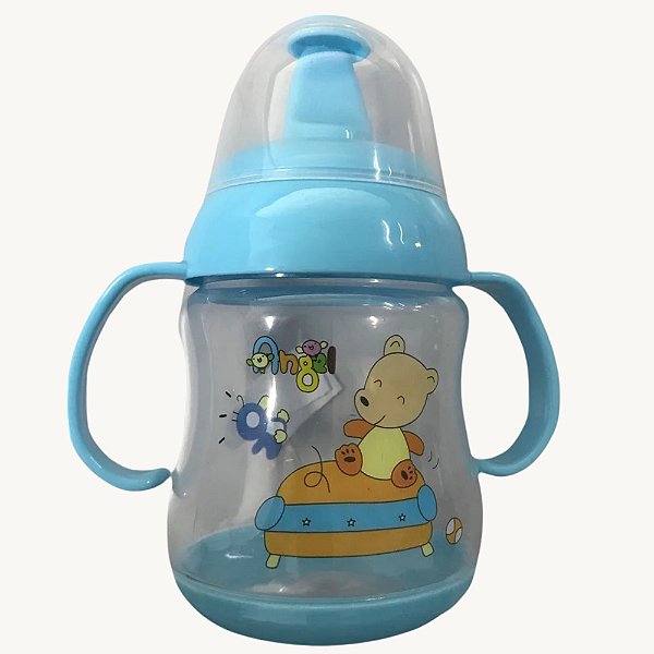Copo Baby Infantil de Plástico 300ML com Bico - COP-90 Azul