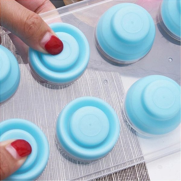 Forma de Gelo de Silicone 12 Cubos - HM9588